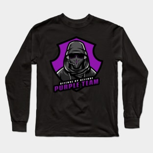 Purple Team | Hacker Design Long Sleeve T-Shirt